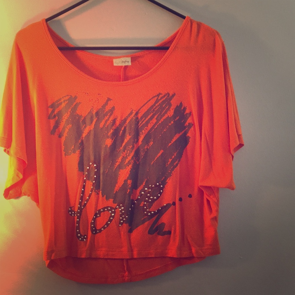 Daytrip orange crop-top